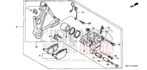 REAR BRAKE CALIPER CB1000FP de 1993